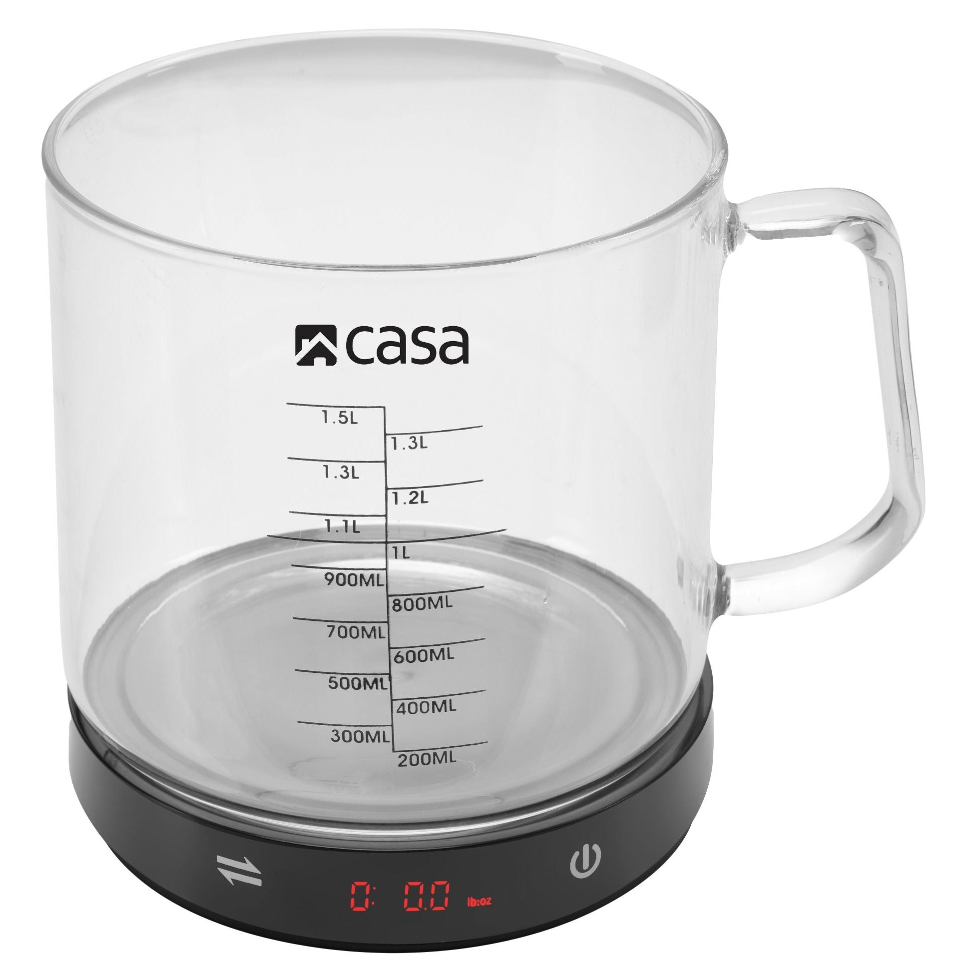 the Scale measuring jug 600ml. with measuring scale. Beaker for