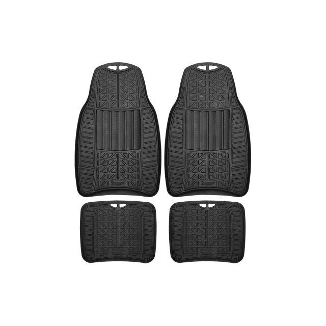 4pc All Weather Rubber Car Floor Mat Set Stingray Group 9445