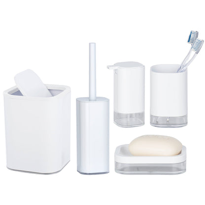 Toothbrush Tumbler - Oria Range - White & Clear