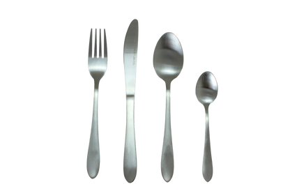 CASA SIENA 16PC CUTLERY SET | STAINLESS STEEL | MATTE SILVER FINISH