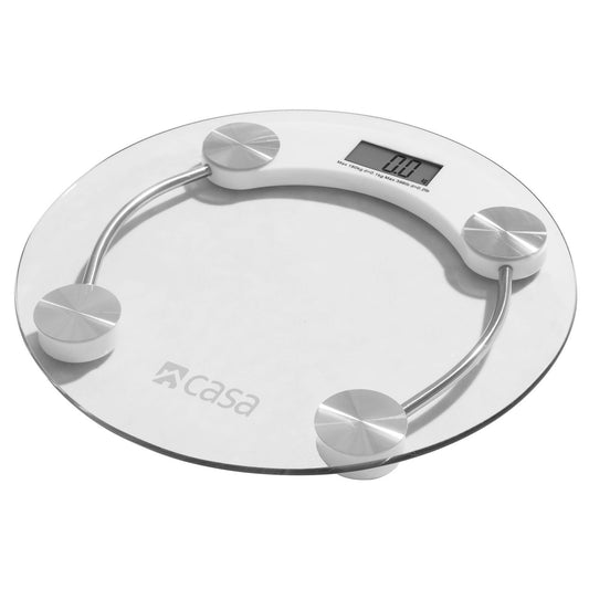 ELECTRONIC BATHROOM BODY WEIGHT GLASS SCALE – ROUND