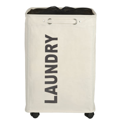 Quadro Laundry Basket - Beige 79L