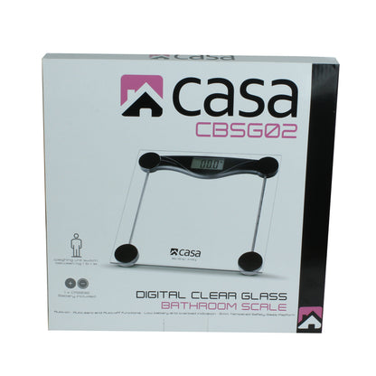 Casa - Digital Clear Glass Bathroom Scale