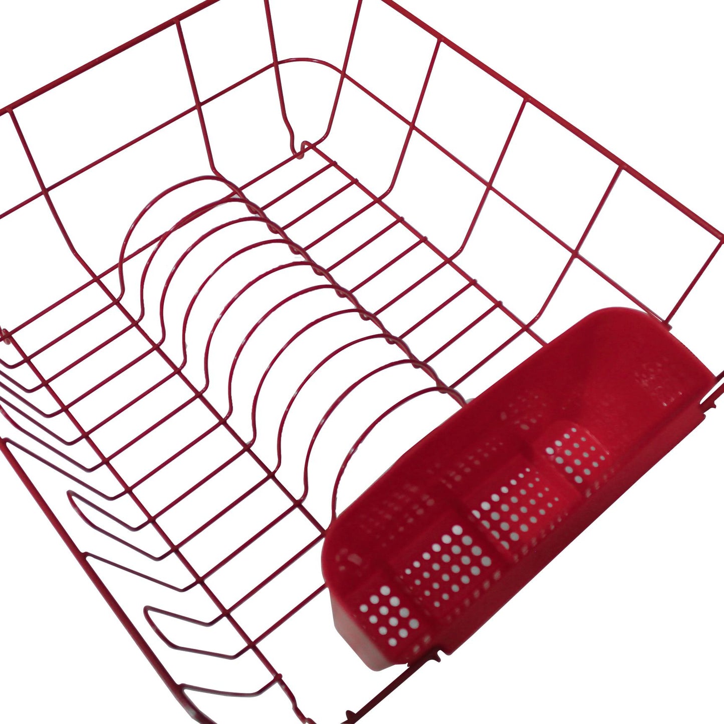 CATANIA 301 DISH DRAINER - RUBBERIZED - RED or BLACK